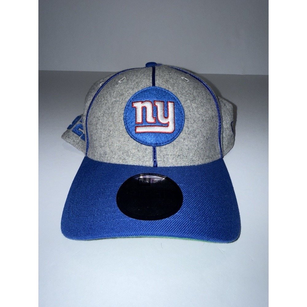 New Era 39THIRTY NY Giants NFL 100 Hat L/XL Gray Blue Stretch Fit Football USA
